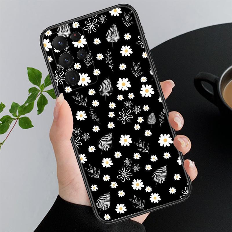 Чехол для телефона с цветком ромашки для Samsung S24 S23 S22 S21 S20 Ultra S20 S22 S21 S23 S20 FE S24 Plus