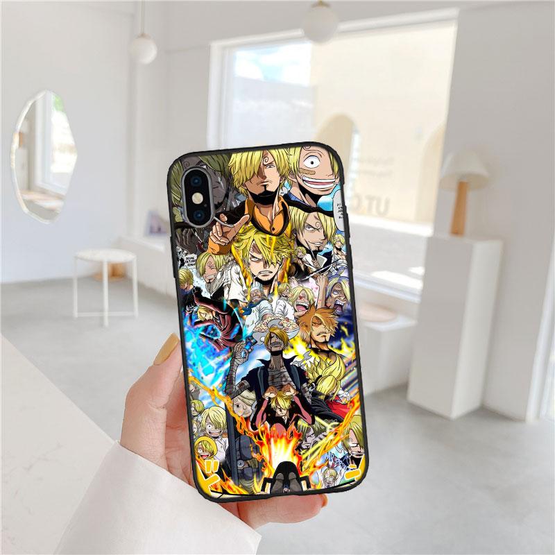 FM43 Чехол-накладка Sanji из One Piece для iPhone 16 15 14 13 12 Pro Max Plus Mini
