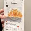 Корейский Милый Мультяшный Круассан Для Magsafe Держатель-Гриптолк Кольцо-Держатель для Пальца Телефона Подставка Для iPhone 16 Samsung Девочка Кронштейн 5