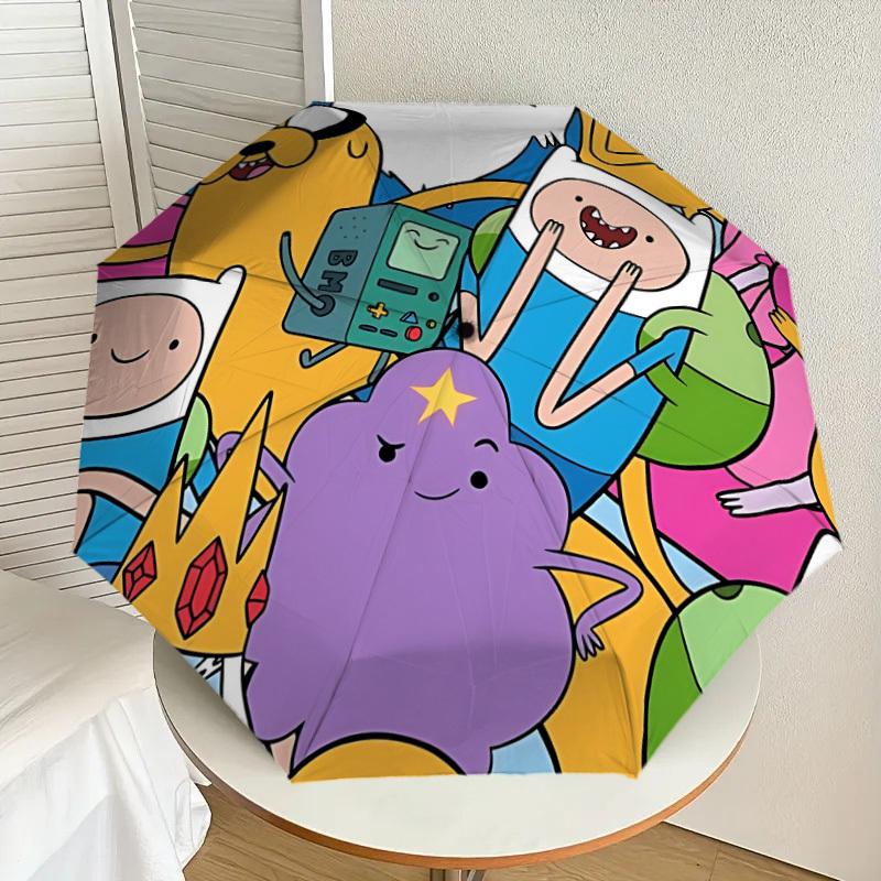 1pc Adventure Time Automatic Open/Close Umbrella, Lightweight Design for Everyone,Durable Canopy yy251014055