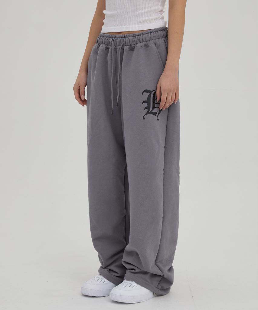 HOODHOOD H Logo Alien Sweatpants Charcoal