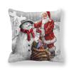 Счастливого Рождества украшения напечатанная наволочка для подушки домашняя гостиная диван украшение квадратная наволочка