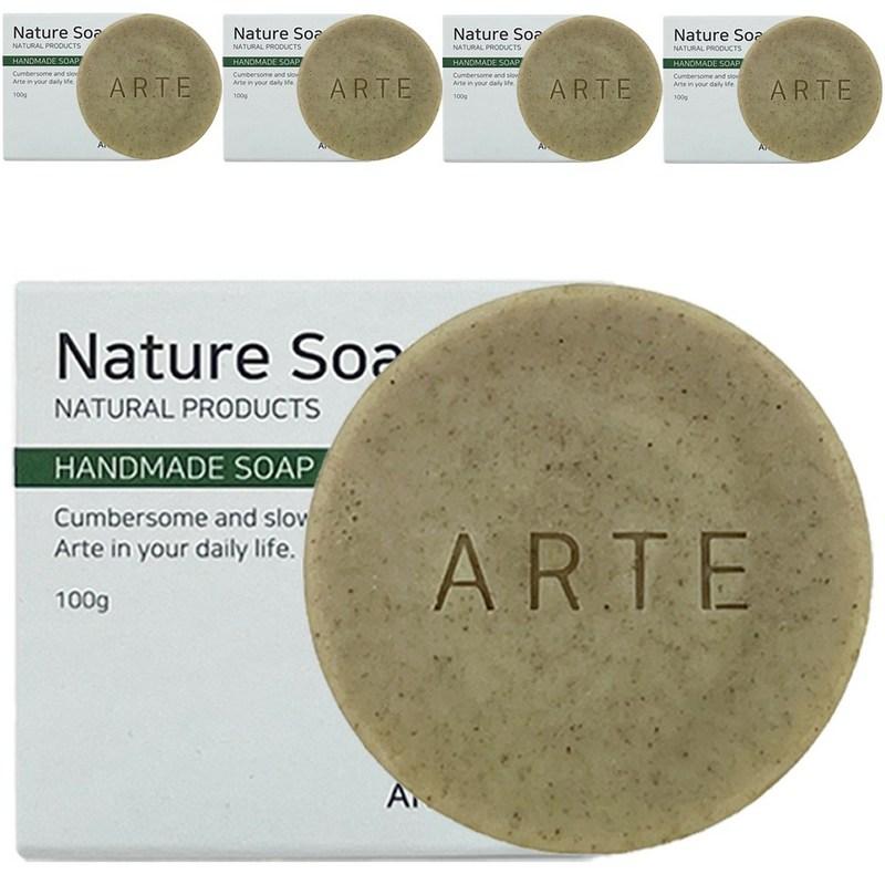 Arte Houttuynia Cordata Гипоаллергенное Мыло для Лица, 100 г, 5 шт