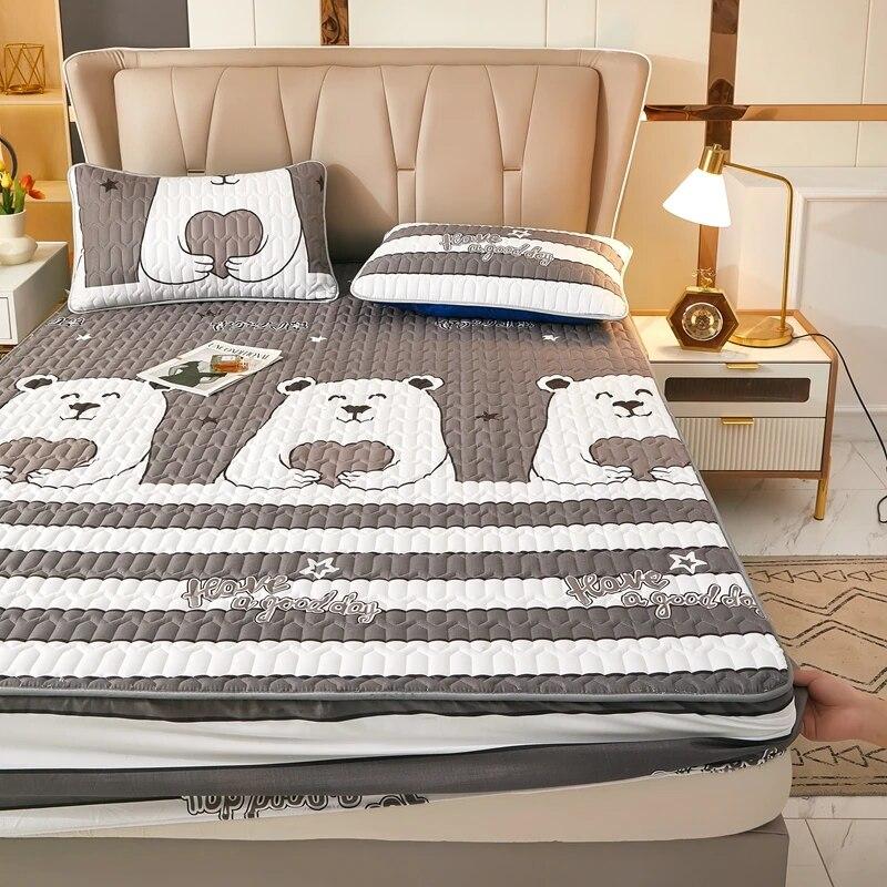 Водонепроницаемый наматрасник, утолщенный коврик для кровати, мягкий тканевый чехол на кровать, постельное белье, простыни, защита для матраса для дома, гостиной