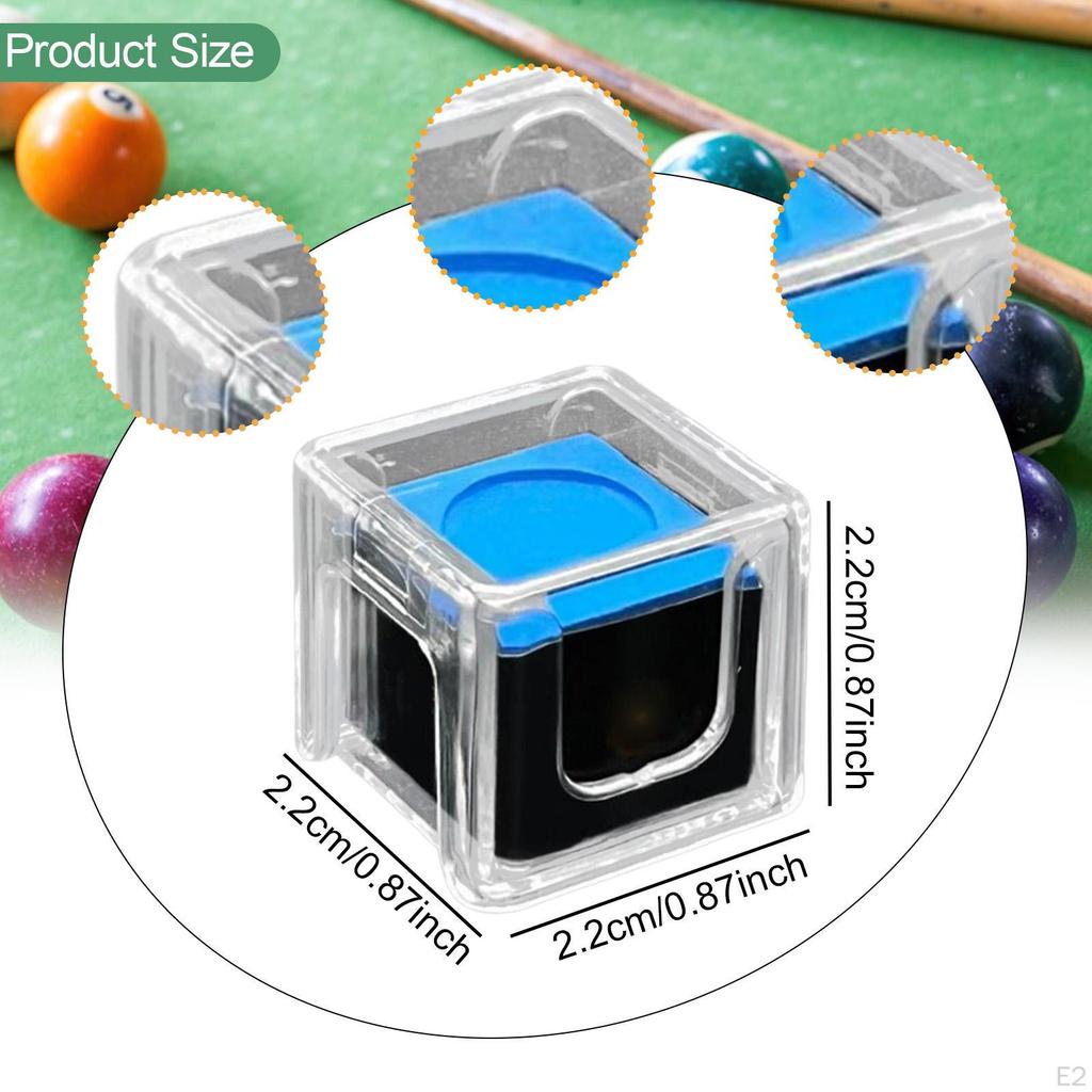 Аксессуары для мела для кия, Портативные, Увеличивают трение, Мел для бильярдных киев, Высокий