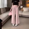 New Elastic Waist Loose Casual Pants for Women with Cotton, Wide-leg Pants for Summer Dopamine Trousers Straight Pants All-match Pants