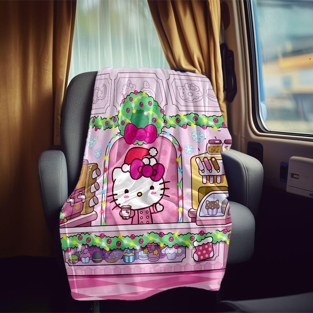 Hello Kitty Christmas Themed Rv Blanket Soft Cozy And Lightweight For Year Round Use Perfect For Travel Camping Picnics Sofa Rv Bed Living Room And