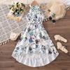 Детское повседневное платье без рукавов неправильного кроя, элегантное платье для девочек на весну и лето