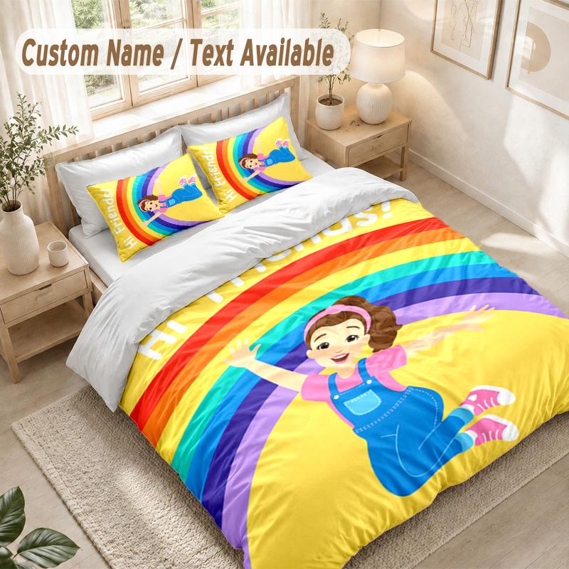 ms rachel Bedding Set, 1 Duvet Cover & 2 Pillowcases Soft Comfortable Bedroom Home Textile Decor