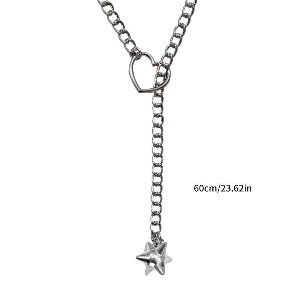 Модное колье-чокер с кулоном в виде сердца, портативный аксессуар для женщин, регулируемая кубинская цепочка золотого и серебряного цвета