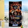 Wrestlemania Customizable Name Beach Towel Quick-Dry Soft Microfiber Ideal for Travel Outdoor Swim Pool Yoga Surf Camping Hiking Gym Gift Holiday