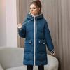 Women's Coat Fashion Hooded Down Jacket Thickened Long Women's Zipper Outerwear Winter Warm Coat