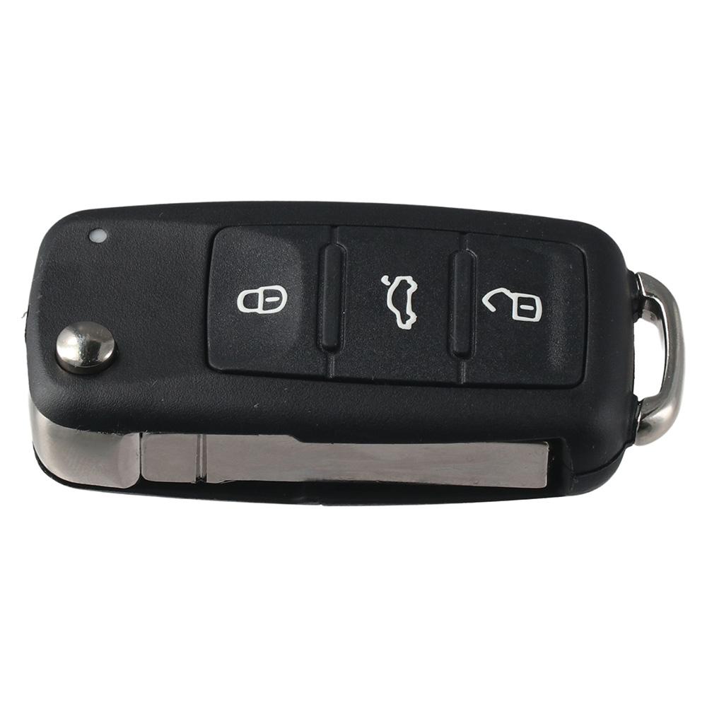 Пластиковый корпус ключа Черный корпус ключа-брелока 3 кнопки Корпус ключа Корпус ключа для VW
