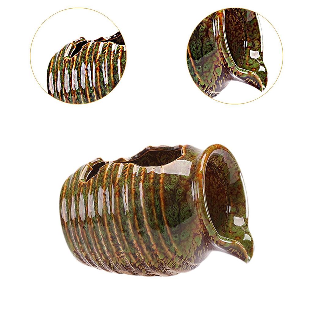 Circulating Water Clay Pot Ceramics Betta Cave Desktop Water Fountain Jar