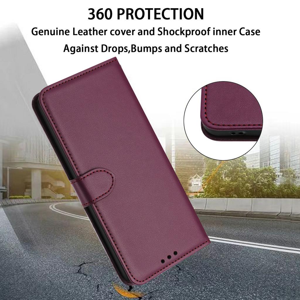For Samsung Galaxy A06 4G Wallet Phone Case Leather Stand Cover with Strap