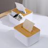 Bamboo Tissue Box with Remote Storage - Multifunctional and Stylish