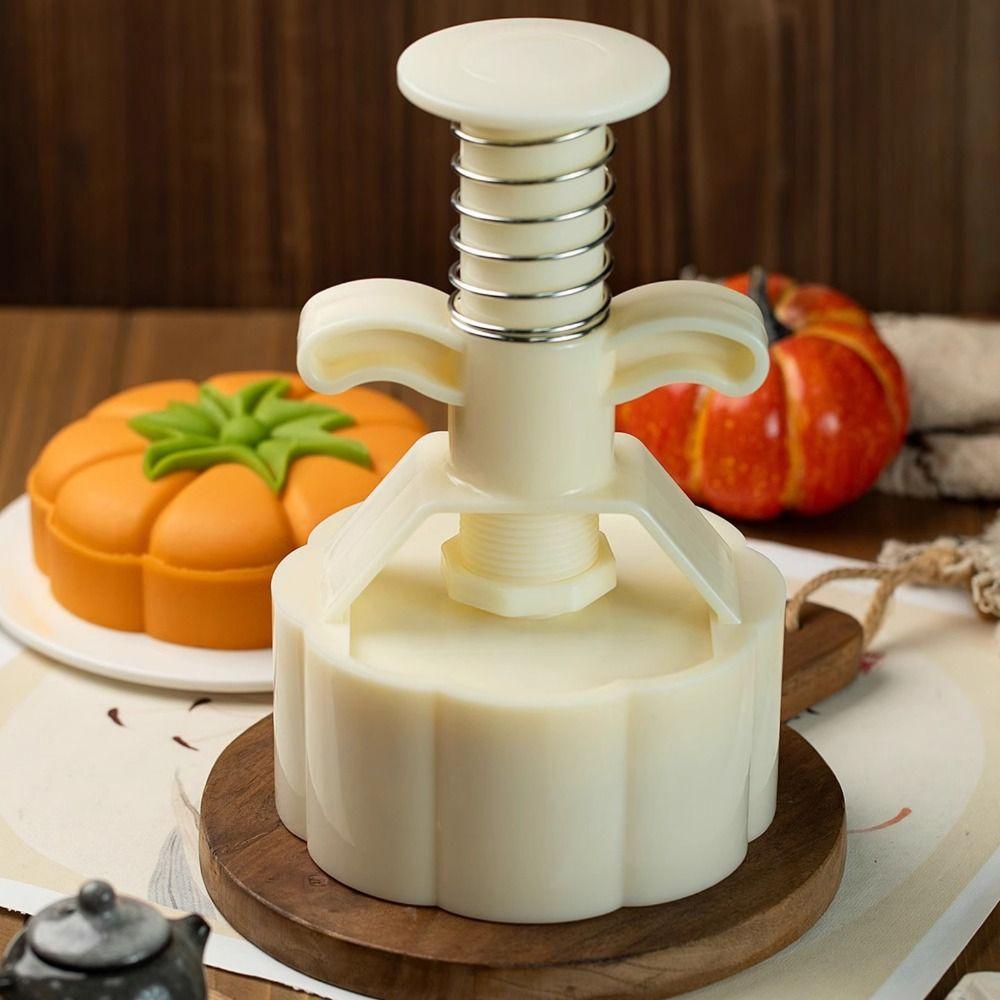 Pumpkin/Persimmons Pattern Moon Cake Maker Adjustable Thickness Cookie Stamp Home