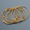 20pcs Stainless Steel Ear Wire Hoops Loop Earrings Big Circle Pendants Gold Color Dangle Drop Earring Jewelry Making DIY No Fade