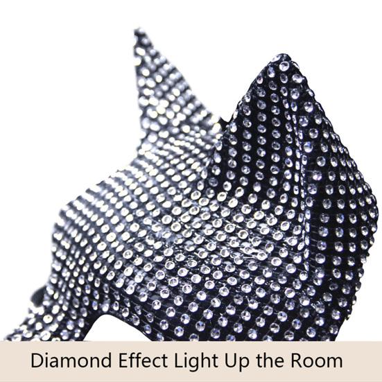 Маска для девочек-кошек со стразами, перчатки в виде кошачьих лап, сексуальные аксессуары для костюмированной вечеринки, перчатки для женщин-кошек для маскарада