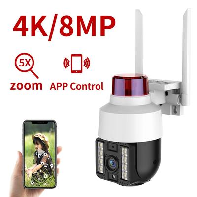 8-мегапиксельная 4K скоростная купольная беспроводная Wi-Fi камера уличная камера 5x цифровой зум PTZ IP-камера 5-мегапиксельная аудиокамера видеонаблюдения Secuirty