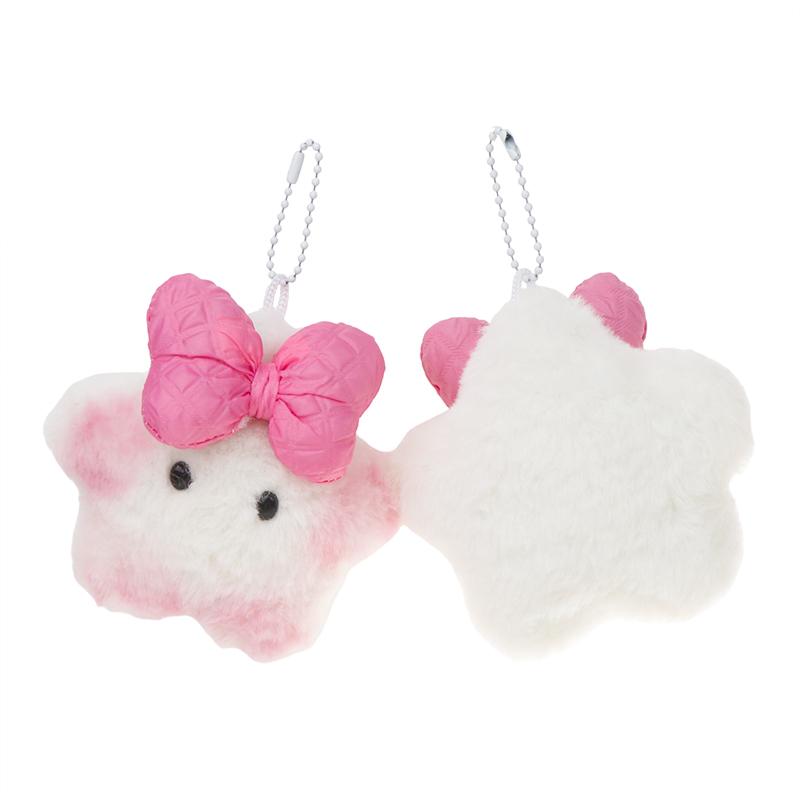 Пищащая плюшевая игрушка с розовым бантом Capibara, подвеска, мягкая кукла, брелок для ключей, автомобильный брелок, сумка, декор для рюкзака, подарок для ребенка