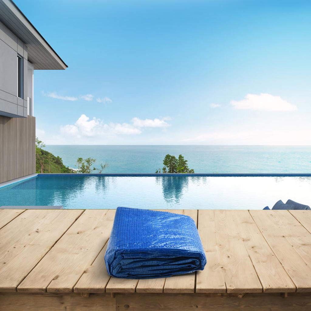 Fitment Package Content Pool Cover Installation PE Woven Fabric Dustproof Pool Protector Rectangular Pool Cover