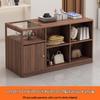 Retro Cash Register Island Counter Bar Table & Glass Display Case for Women's Clothing & Jewelry Store