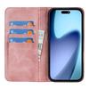For iPhone 17 Air Case Calf Texture 3 Card Slots Color Splicing Leather Phone Cover