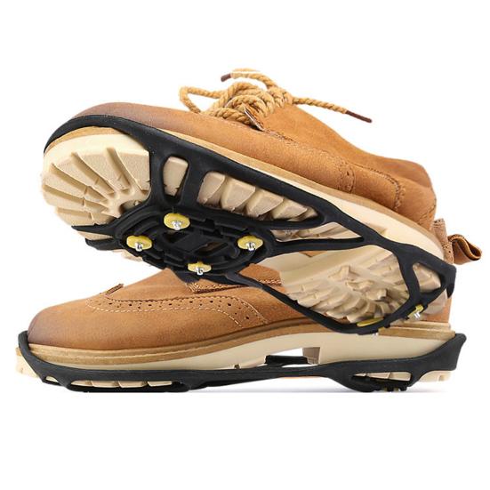 Шипы для ледовой езды Противоскользящие башмаки Шипы для захвата 6 стальных шипов Кошки для ходьбы на открытом воздухе