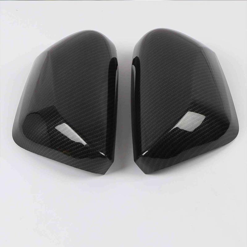 Для TOYOTA PRIUS Prime 2017-накладка на зеркало заднего вида автомобиля, аксессуары, черное боковое зеркало из углеродного волокна из углеродного волокна