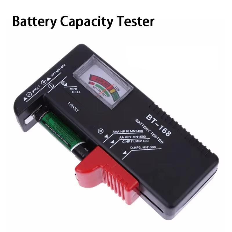 BT-168 Тестер емкости батарей AA/AAA/C/D/9V/1.5V Универсальный индикатор проверки батареек-таблеток Тестер напряжения