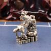 Brass Horse Stepping Treasure Pot Retro Home Decoration Ornament