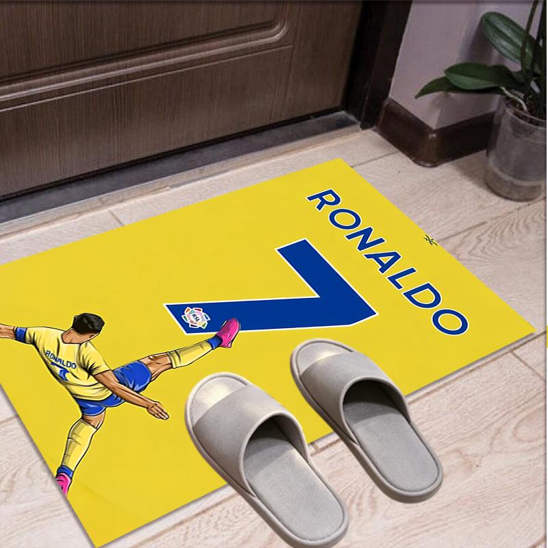 Cristiano Ronaldo Pattern Rug, Indoor/Outdoor Mat, for Picnic, Gameroom, Bedroom, Office, Living Room, Home Decor Carpet, Birthday Gift