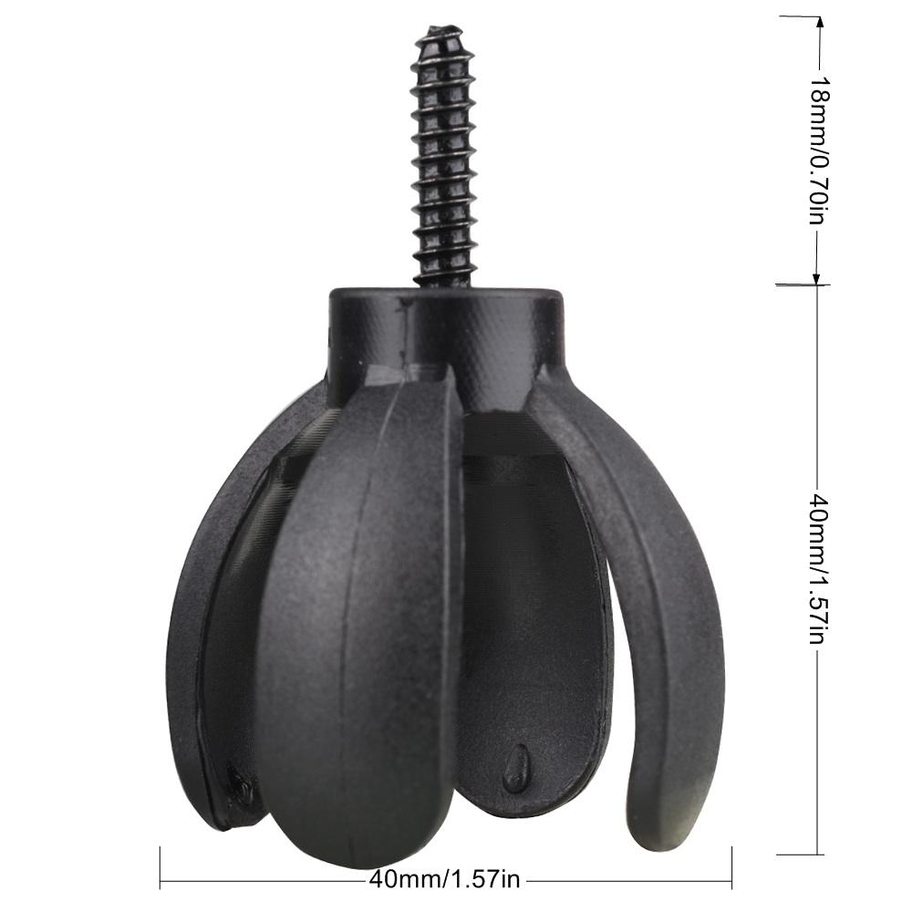 1 Pieces 4-Prong Golf Ball Pick Up Retriever Grabbers Black Saver Claw Sucker Tools for Putter Grip 5