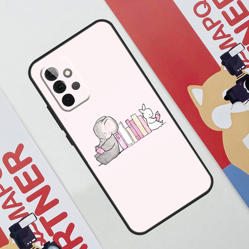 Cute Elephant Phone Case For Samsung Galaxy A53 A33 A23 A13 A52 A32 A22 A12 A51 A71 A14 A24 A34 A54 A21S