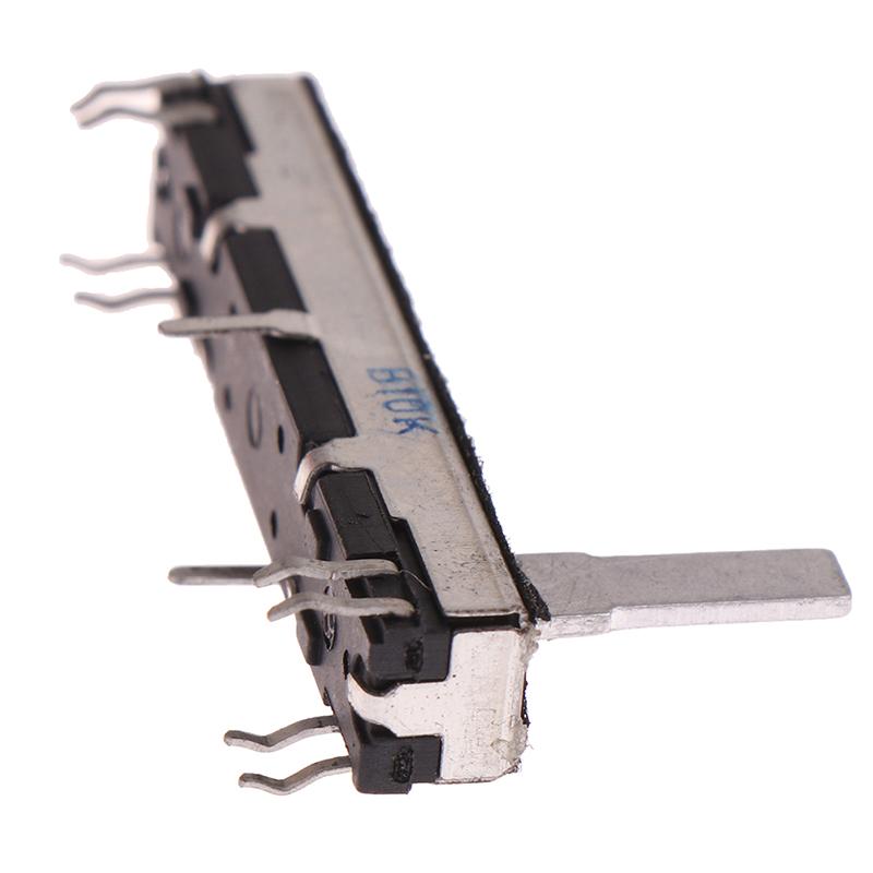 1 шт. 45 мм скользящий потенциометр стерео канал B10K ось скользящий ход 30 мм