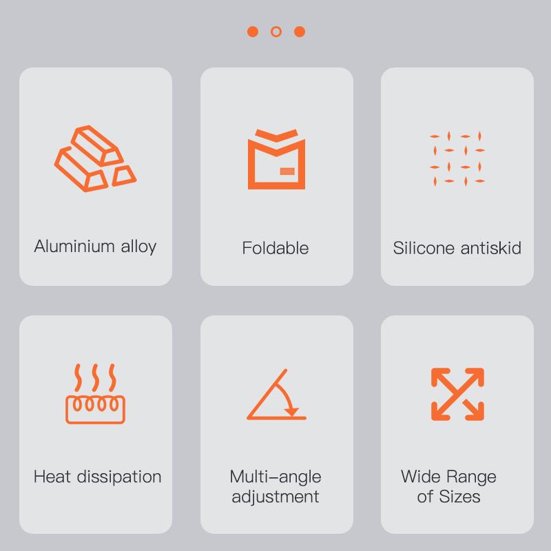 Складная подставка для ноутбука, алюминиевая подставка для ноутбука, портативный держатель для ноутбука, подставка для планшета, компьютерная поддержка для ноутбука ipad