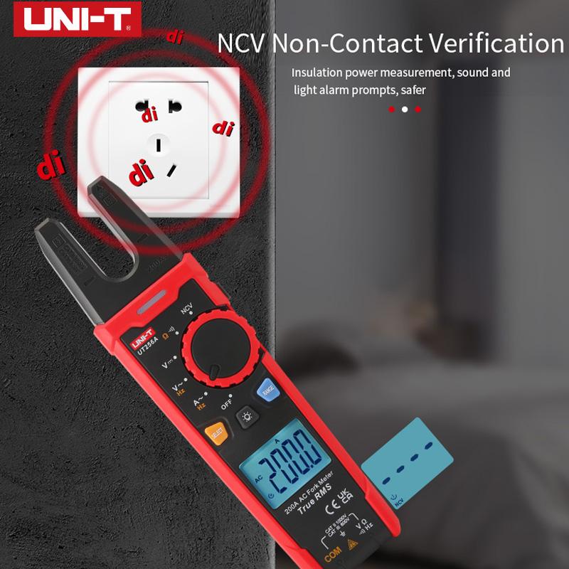 UNI-T вилочный измеритель UT256 60A AC DC ток цифровой клещи True RMS клещи амперметр NCV Ом электрический тестер высокая точность