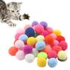 Interactive Cat Toy Stretch Plush Ball Creative Colorful Cat Ball Toy Cat Chew Toy Pet Toy Ball