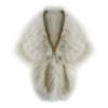 Bride fox fur cape shawl fluffy cos cape