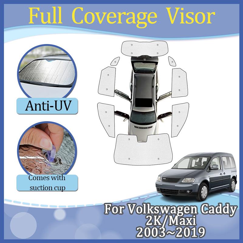 Для Volkswagen VW Caddy 2K Аксессуары Maxi 2003~ MK3 Автомобильный солнцезащитный козырек на все окна Защита от солнца Аксессуары