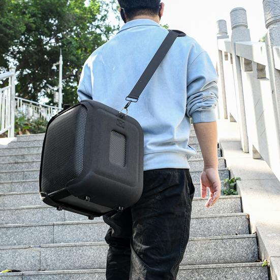 EVA Travel Carrying Speaker Bag Case with Shoulder Strap Shockproof Protective Shell Hands-Free Portability Easy Carry Premium Protection Case for JBL