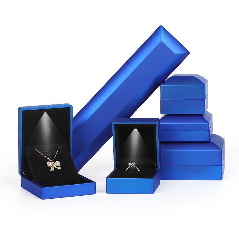 Custom Necklace Packaging Romantic Necklace Box Silver Black Jewelry Packaging Chain Box Gold Jewelry Box for Jewelry Bracelet