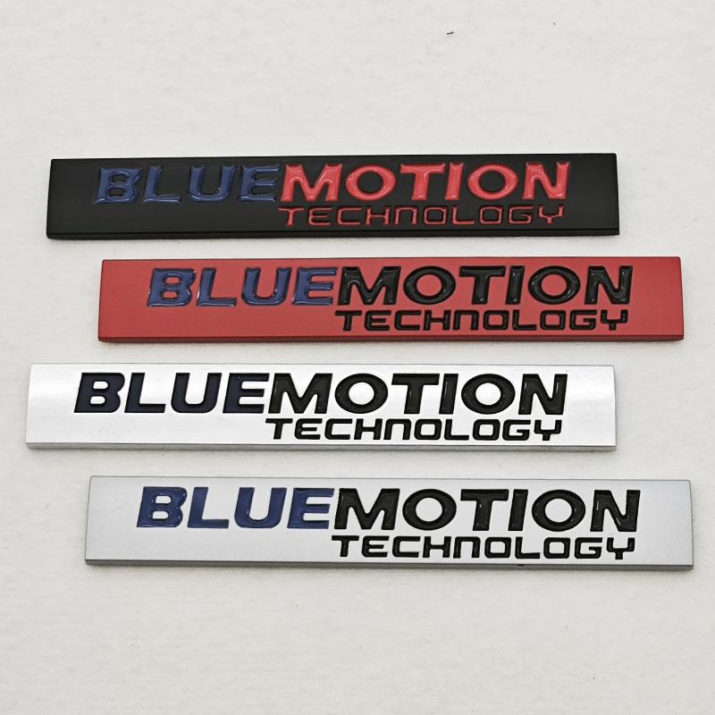3D Metal Car Logo Bluemotion Emblem Car Rear Trunk Badge Fender Side Sticker Auto for VW Accessories zd1