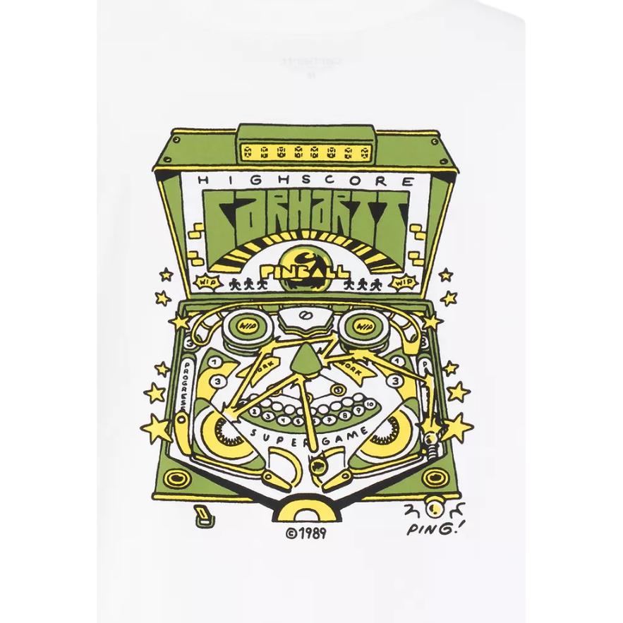 Carhartt WIP Футболка с принтом Pinball S/S Унисекс Топы I036891-02-XX