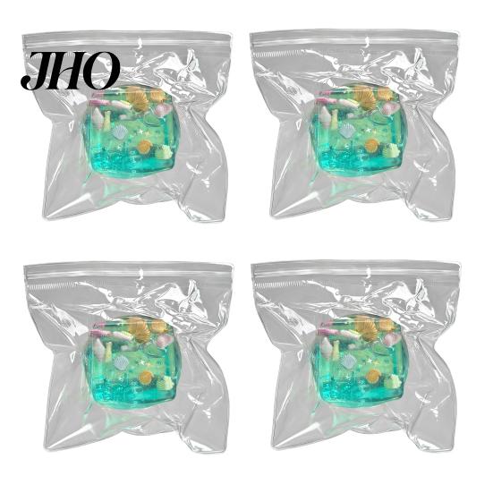 Stress Relief Squeeze Toy 1/2/3/4Pcs 3D Cube Anxiety Clear Ocean Shell Reducer Sensory Portable Soft TPR Pinch Party Favors Adults
