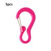 5pcs 8 Colors Carabiner Clip Set Plastic Outdoor Fishing New Camping Cycling Hiking Hooks