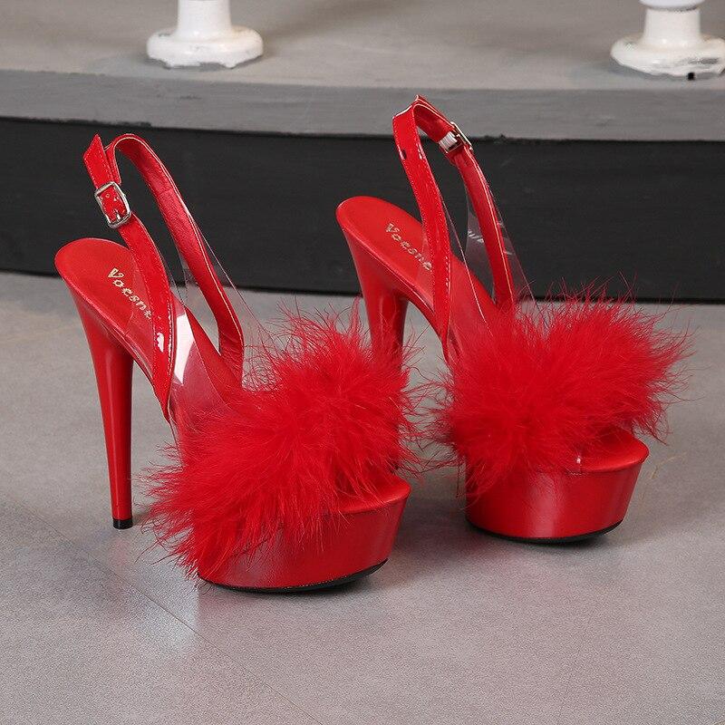 Босоножки модели автомобиля на платформе для ночного клуба на шпильках, женские подиумные стальные трубки