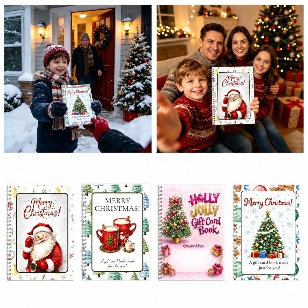 Holographic Christmas Gift Card Booklet Christmas Theme Christmas Gift Card Holder Family Friends