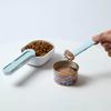 Pet Food Shovel High Toughness Comfortable Grip Portable Pet Feeding Scoop with Sealing Bag Clip Pet Supplies